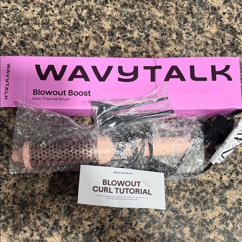 Wavytalk Pink Blowout Boost Ionic Thermal Brush